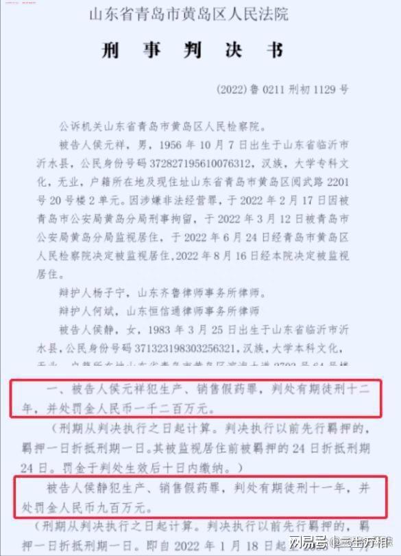 借中医诊疗之名行非法制售药品之实，侯元祥等人妨害药品管理案一审宣判